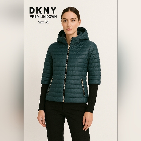 DKNYC Jackets & Blazers - DKNY SPORTS Women's Jacket Dark Green Size M